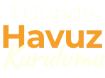 bir günde havuz kurulumu