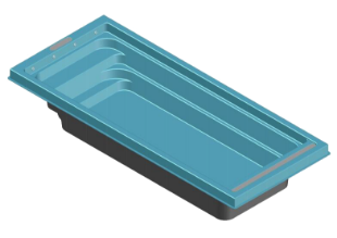 elegance fiber havuz teknik çizim