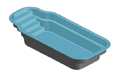 luna fiber havuz teknik çizim