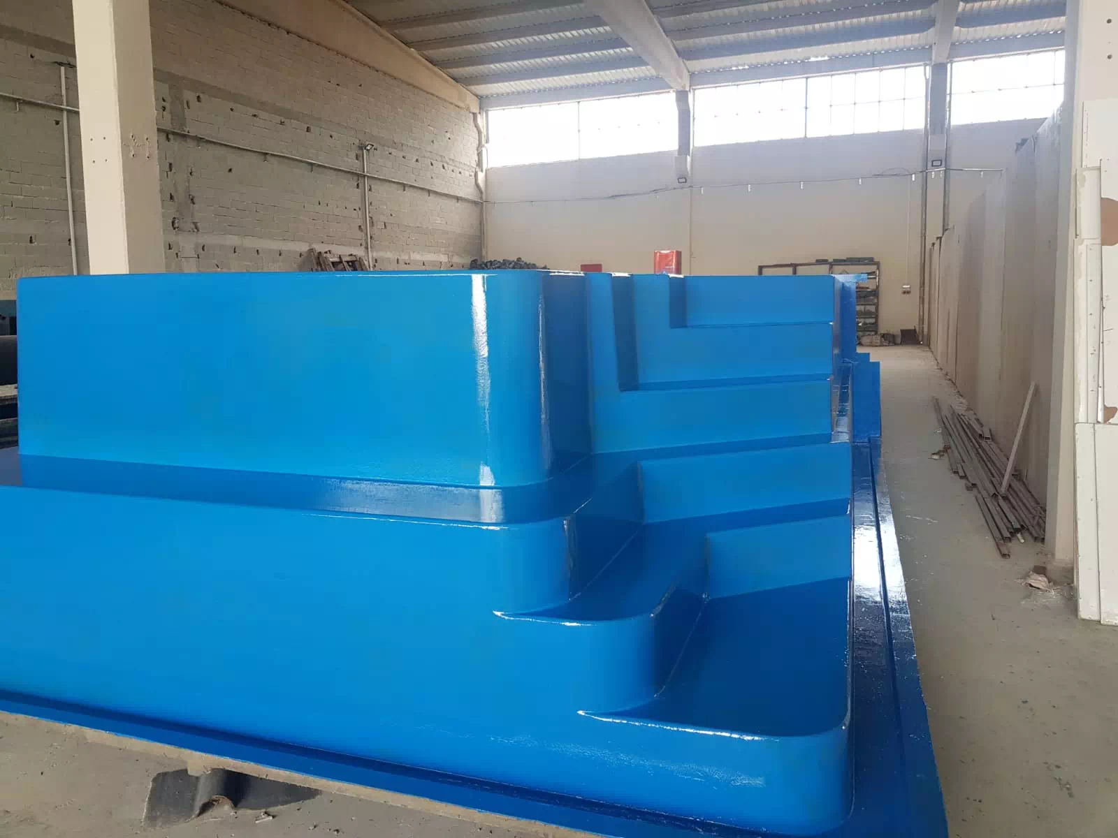 fiber havuz taşıma ve montaş aşamaları