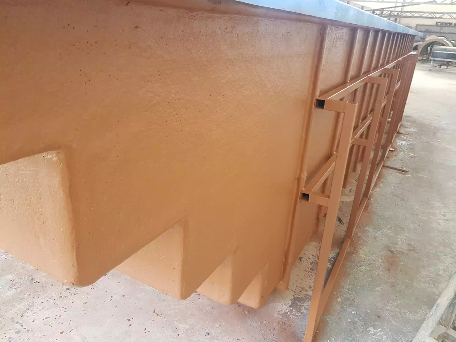 fiber havuz taşıma ve montaş aşamaları