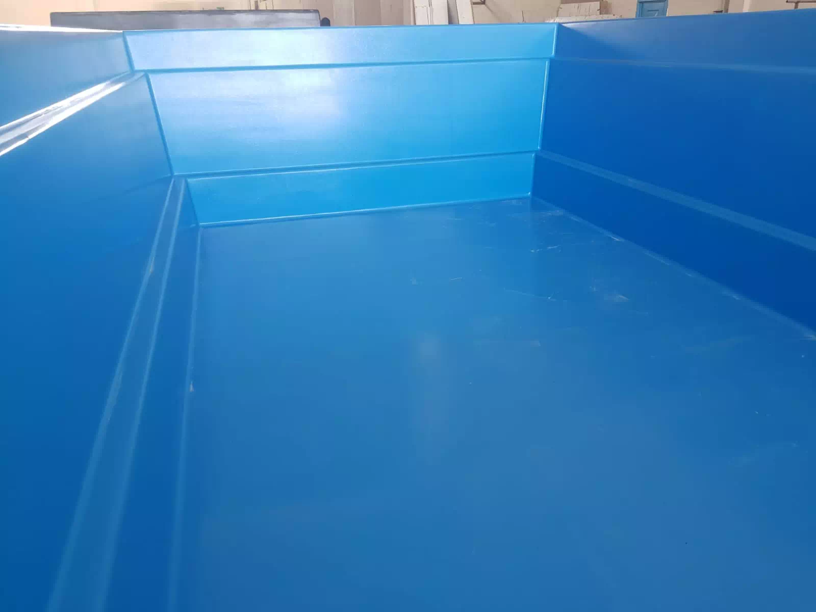 fiber pool transportation and installation stages