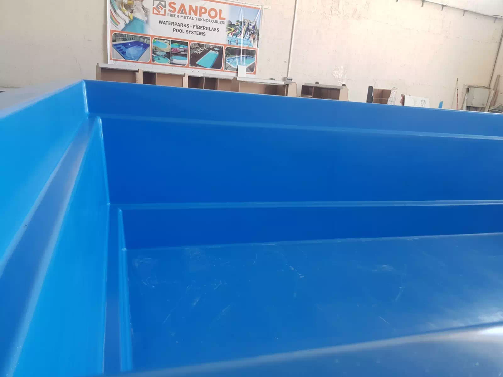 fiber havuz taşıma ve montaş aşamaları