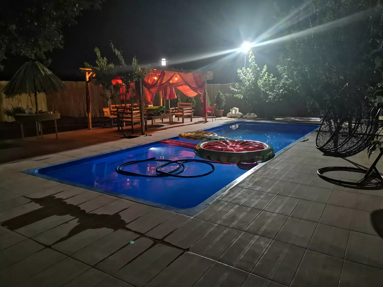 fiber havuz taşıma ve montaş aşamaları