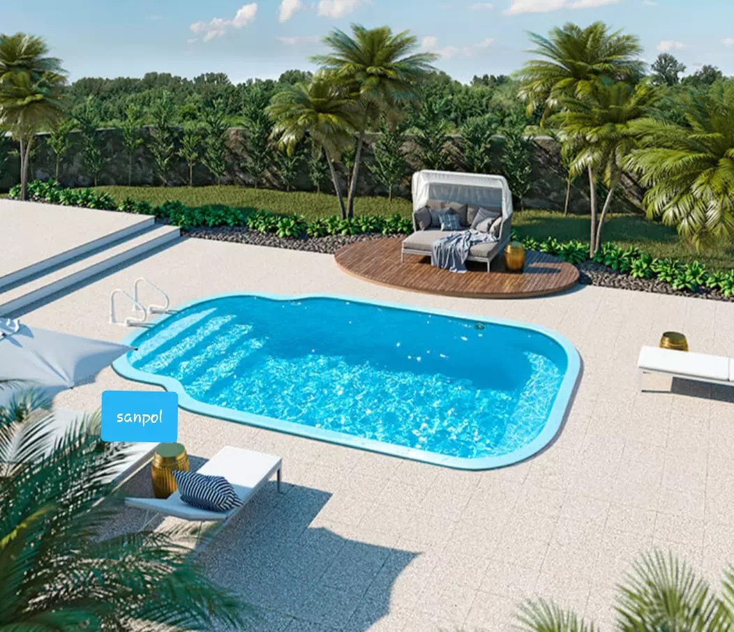 fiber havuz taşıma ve montaş aşamaları